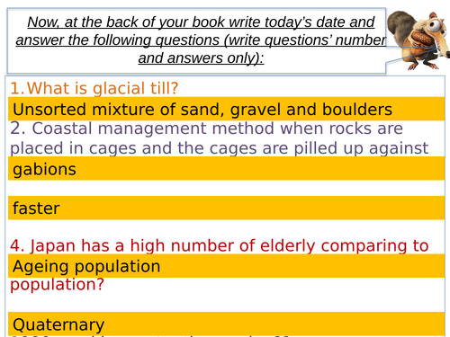 KS3 Geography Glaciation L9 Importance of glaciers and results of melting