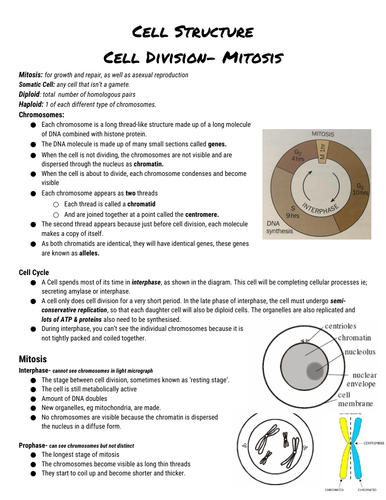 A-Level Biology topic 2 notes