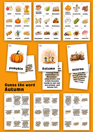 Autumn. Guess the word, | Teaching Resources
