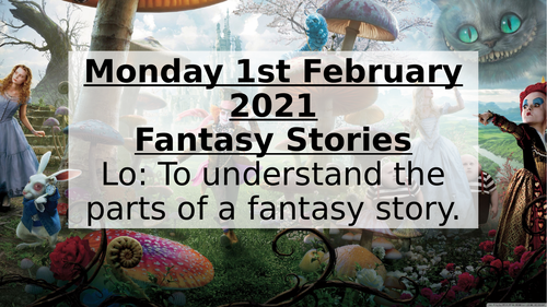 Year 5 Fantasy Stories Unit Creative writing