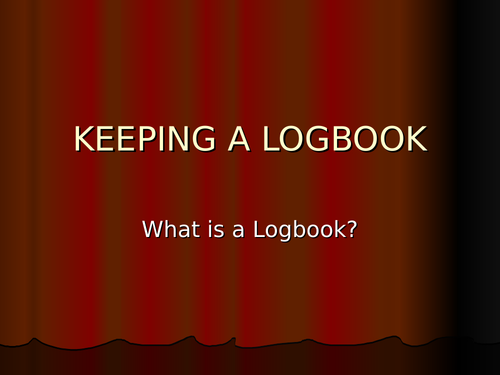Keeping a Logbook