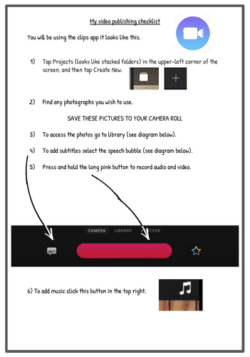 Steps to success for Apple Clips