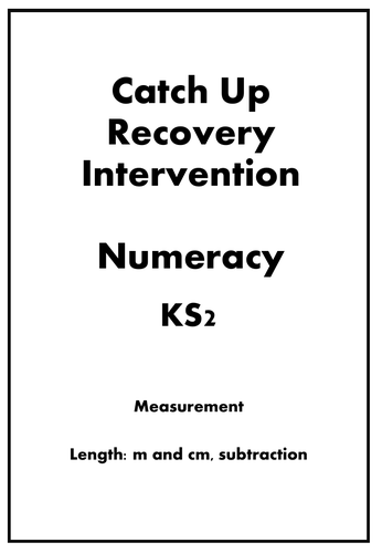 Numeracy Recovery and Intervention