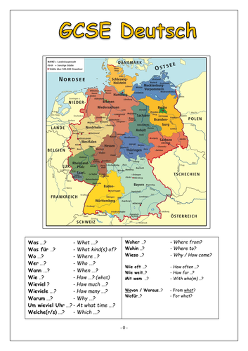 German KS4: German Booklet for GCSE