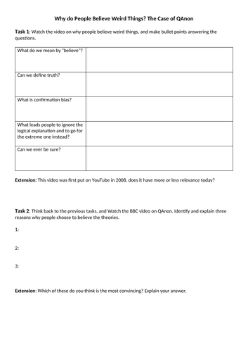 Theory of Knowledge: Why do we believe weird things?