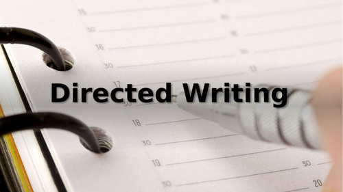 Directed Writing- Cambridge O Level