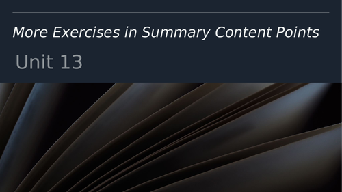 Cambridge O Level Text Book- Unit 10-14