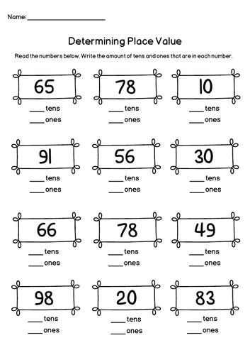 Place Value - Tens and Units