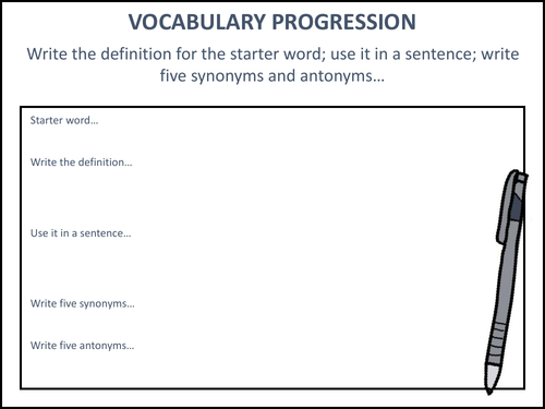 Vocabulary Progression