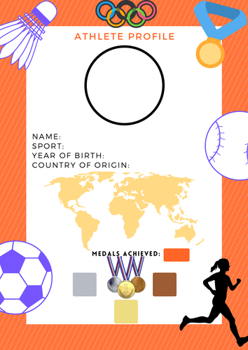 The Olympics - Athletes Top Trump Cards - Geography with Computing links