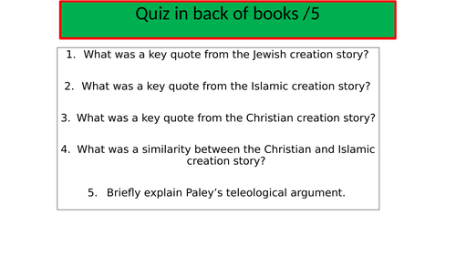 KS3- Origins of life- Hindu and Sikh Creation stories