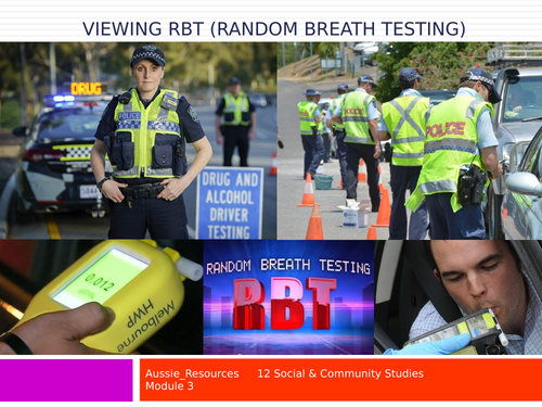 Social and Community Studies – Legally, it could be you!  –  Viewing lesson (RBT) Road laws