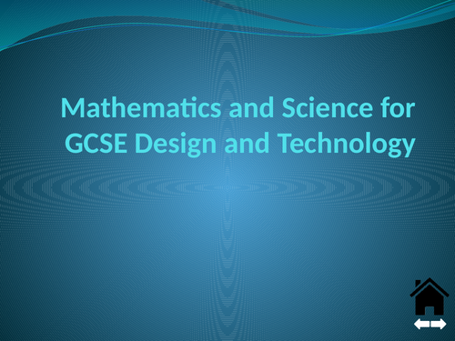 Maths in Design and Technology