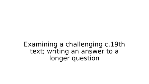 Great Expectations Opening Lesson