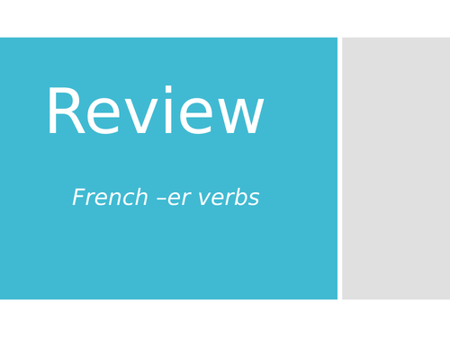 review-er-french-verbs-teaching-resources
