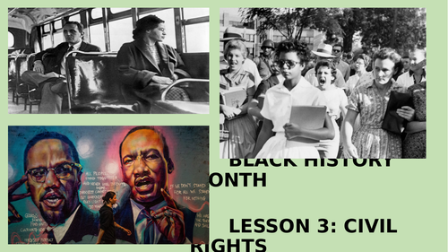 Black History Month L3 Civil Rights key stages 2 and 3