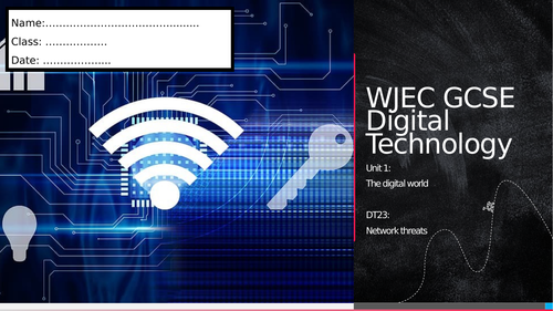 WJEC Digi Tech - Revision Workbook 23: Network threats