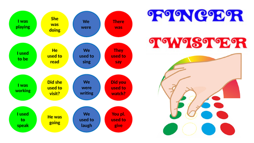 Spanish Finger Twister Tenses Template