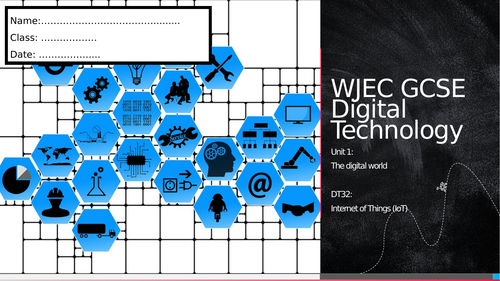 WJEC Digi Tech - Revision Workbook 32: Internet of Things (IoT)