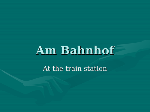 Am Bahnhof Kim's Game