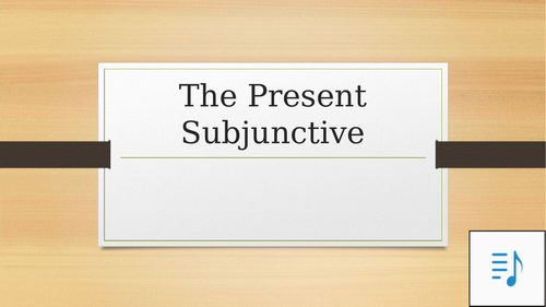 An introduction to the Spanish Present Subjunctive