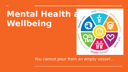 Mental Health and Wellbeing Session | Teaching Resources