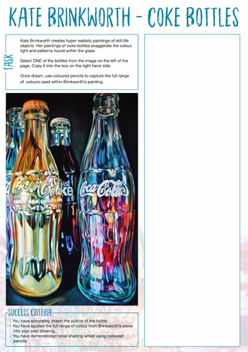 Art & Design Cover Lesson - Ellipses & Colour Worksheet