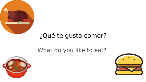 ¿Qué te gusta comer?