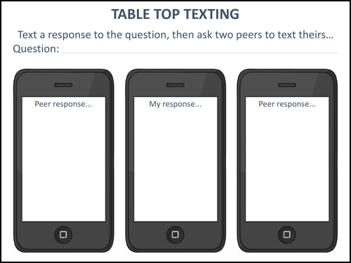 Table Top Texting