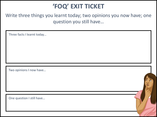 'FOQ' Exit Ticket