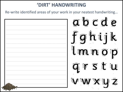 'DIRT' Handwriting