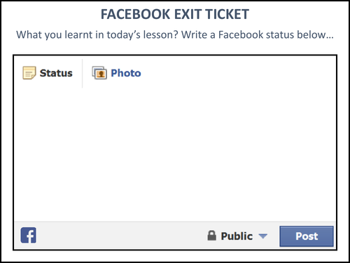 Facebook Exit Ticket
