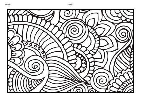 design coloring pages for kids