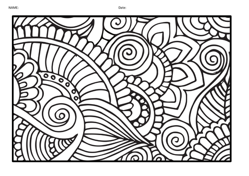 Mindfulness Coloring Pages For Kids - Printable Coloring 10 Sheets