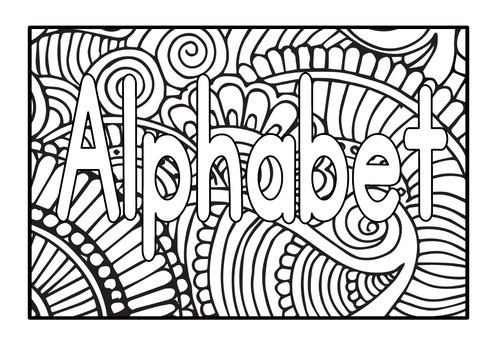 Mindfulness Coloring Pages For Kids - Printable Coloring Alphabet A a B b C c