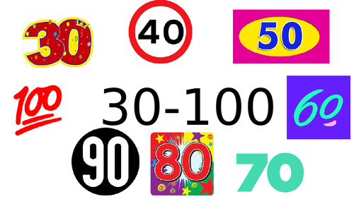 numbers-30-100-spanish-teaching-resources