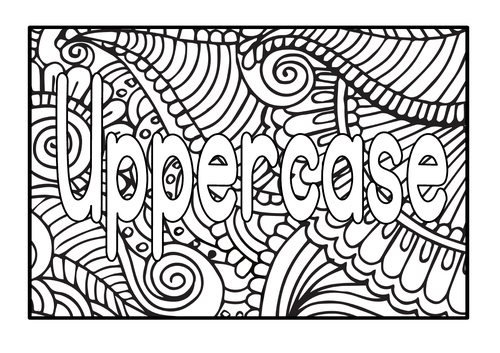 Mindfulness Coloring Pages For Kids - Printable Coloring Alphabet Uppercase