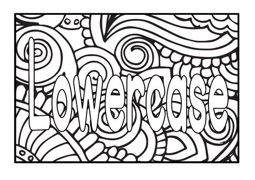 Mindfulness Coloring Pages For Kids - Printable Coloring Alphabet Lowercase