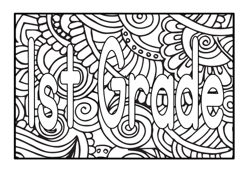 Mindfulness Coloring Pages For Kids - Printable Coloring Dolch Sight Words 1st G