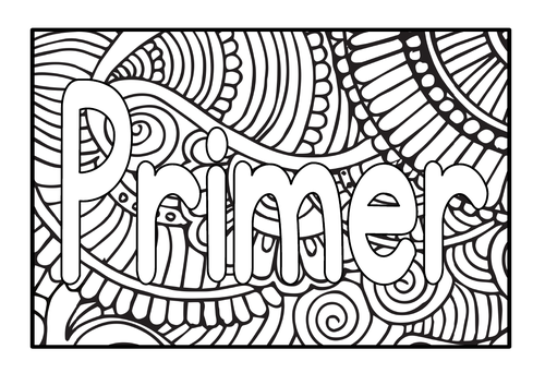 Name Coloring Page, Personal Mindfulness