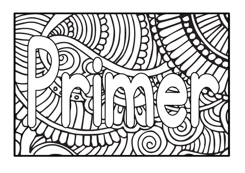 Mindfulness Coloring Pages For Kids - Printable Coloring Dolch Sight Words Primer