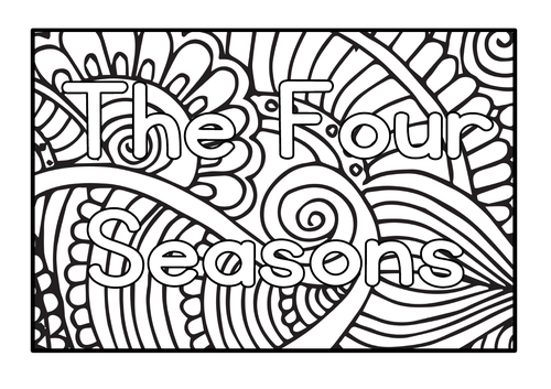 the four seasons coloring pages for preschoolers