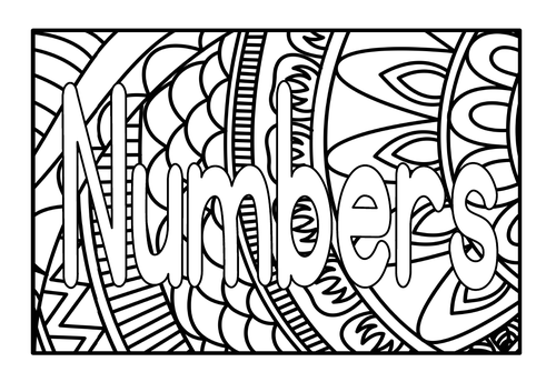 Mindfulness Coloring Pages For Kids - Printable Coloring Numbers from 0 to 20