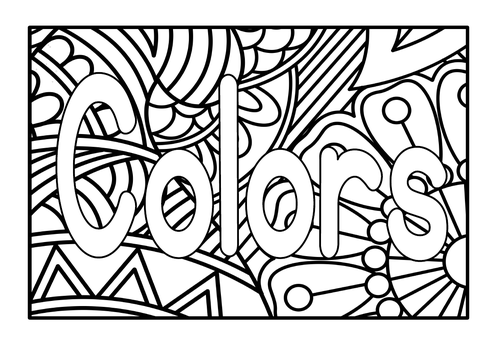 Mindfulness Coloring Pages For Kids - Printable Coloring Colors, Colours