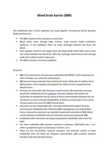 Blood Brain Barrier