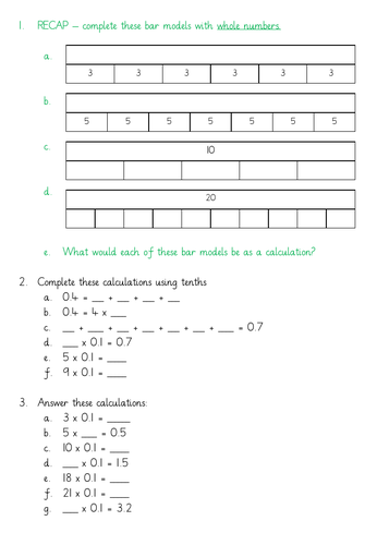 tenths can be composed multiplicatively