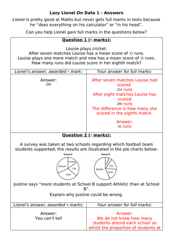 Lazy Lionel On Data 1