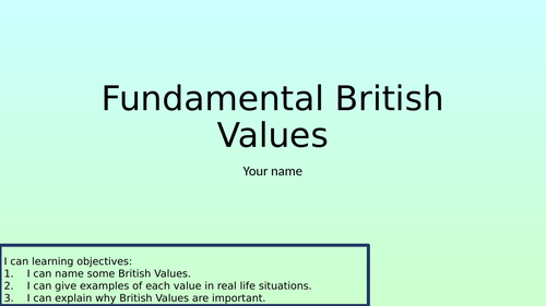 Fundamental British Values