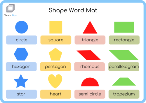 Shapes Word Mat