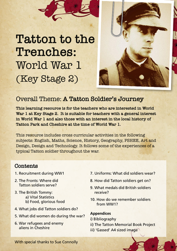 World War One - Tatton to the Trenches